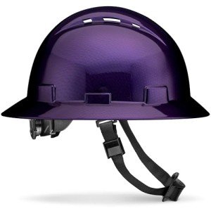 Purple Carbon Fiber Vented OSHA Hard Hat