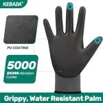 12 Pairs of Touchscreen Safety Work Gloves