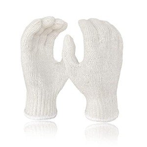 12 Pairs of Cotton & Polyester Work Gloves