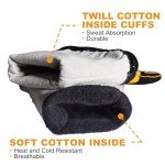 TOPDC 16-Inch Leather Welding Gloves for Safety