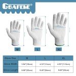 12 Pairs of Cotton & Polyester Work Gloves