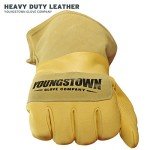 Youngstown Leather Utility Wide-Cuff Gloves - Medium