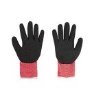 MILWAUKEE Cut-Resistant Dipped Gloves, Large