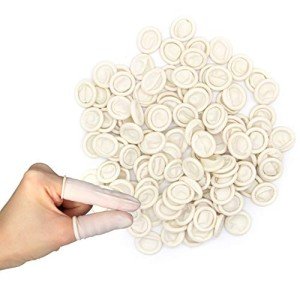 350 PCS Disposable Latex Finger Cots for Protection