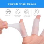 20 PCS Gel Finger Sleeve Protectors - Silicone Cushions
