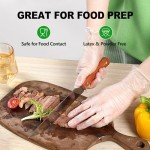 SWIFTLITE Disposable Vinyl Gloves - Food Safe, Large