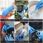 TitanFlex Large Blue Nitrile Exam Gloves - 100 Pack