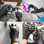 TitanFlex Heavy Duty Nitrile Gloves - Large, 100 Pack