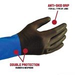 Industrial Strength Neoprene Chemical Resistant Gloves (2 Pairs)