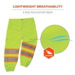 Ergodyne Reflective Safety Pants for Adults - Lime