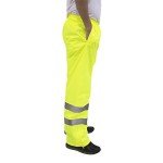 High-Visibility Reflective Safety Rain Pants (L)