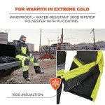 High Visibility Insulated Thermal Bib Overalls - Lime
