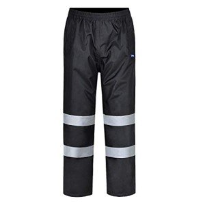 AYKRM Hi-Vis Black Rain Pants - 2XL