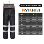 AYKRM Hi-Vis Black Rain Pants - 2XL