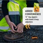 Hi-Vis Waterproof Bib Pants for Men - Reflective Safety