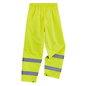 Hi-Vis Lightweight Rain Pants - Lime, Small