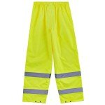Hi-Vis Lightweight Rain Pants - Lime, Small