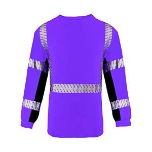 High Visibility Reflective Long Sleeve Safety T-Shirt