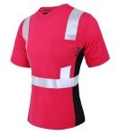 High Visibility Women's Safety T-Shirt - Pink XS