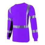 High Visibility Reflective Long Sleeve Safety T-Shirt