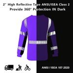 High Visibility Reflective Long Sleeve Safety T-Shirt