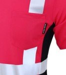 High Visibility Women's Safety T-Shirt - Pink XS