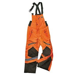 High-Visibility Insulated Thermal Bib Overalls - Orange