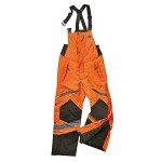 High-Visibility Insulated Thermal Bib Overalls - Orange
