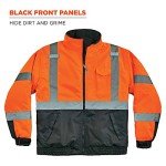 Ergodyne Hi Vis Lime Safety Bomber Jacket
