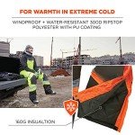 High-Visibility Insulated Thermal Bib Overalls - Orange
