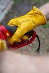 Premium Cowhide Work Gloves with Reinforced Patch