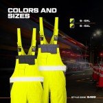 Waterproof Hi Vis Safety Overalls - 4X-Large