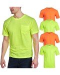 Men's High Visibility Safety Shirt 4-Pack