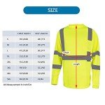 High Visibility Long Sleeve Reflective Safety Shirt