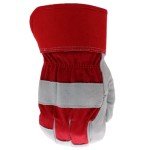 Boss Men's Leather Palm Work Safety Gloves, Large