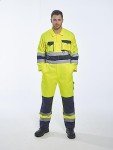 Hi-Vis Reflective Safety Coveralls with Pockets