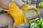 Premium Cowhide Work Gloves with Reinforced Patch