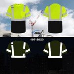 High Visibility Short Sleeve Safety Shirts for Men