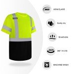 High Visibility Short Sleeve Safety Shirts for Men