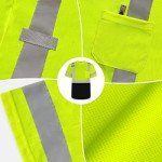 High Visibility Short Sleeve Safety Shirts for Men