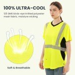 Women's High Visibility Short Sleeve Work T-Shirt