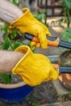 Premium Cowhide Work Gloves with Reinforced Patch