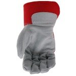Boss Men's Leather Palm Work Safety Gloves, Large