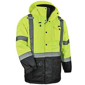 Reflective Insulated Winter Safety Jacket, X-Large
