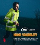 Heated Safety Jacket for Men - Hi-Vis Design