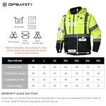 Heated Waterproof Hi-Vis Jacket with Detachable Hood