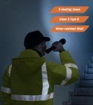 Heated Safety Jacket for Men - Hi-Vis Design