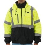 Heated Waterproof Hi-Vis Jacket with Detachable Hood