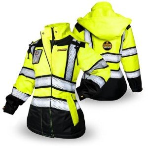 Hi-Vis Women's Insulated Bomber Safety Jacket