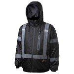 Hi-Vis Waterproof Heated Safety Bomber Jacket